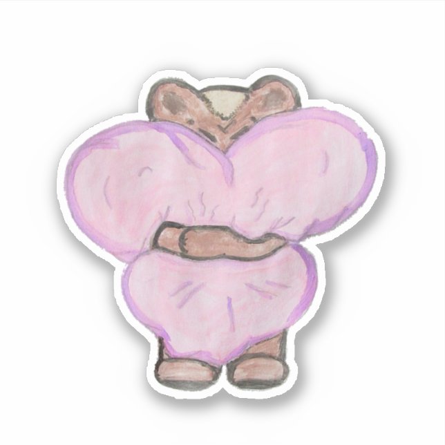 Big Bear Hug. Sticker (Front)