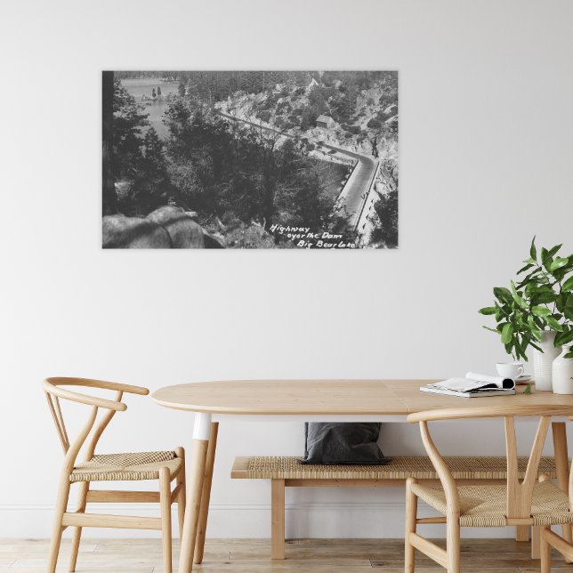 Big Bear Lake, CA Highway Above the Dam Canvas Print (Creator Uploaded)