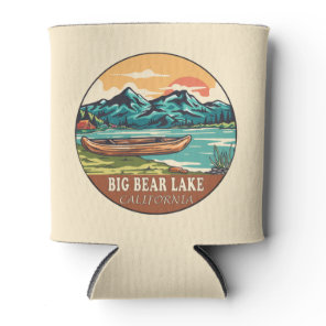 Big Bear Lake California Boating Fishing Emblem Can Cooler
