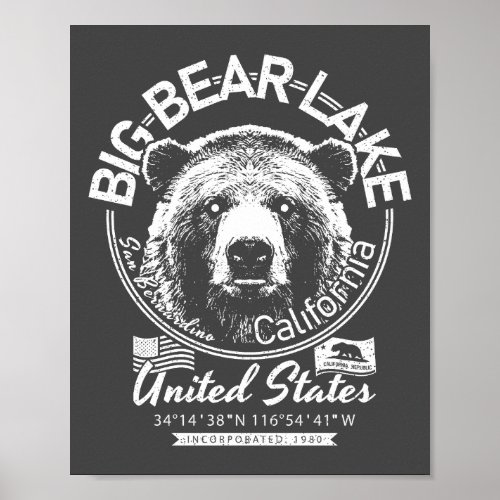 BIG BEAR LAKE CALIFORNIA _ CITY OF BIG BEAR LAKE POSTER