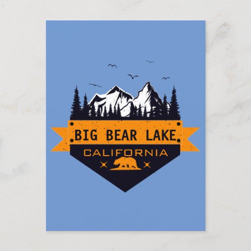 Big Bear Lake California _ Custom Name  Postcard