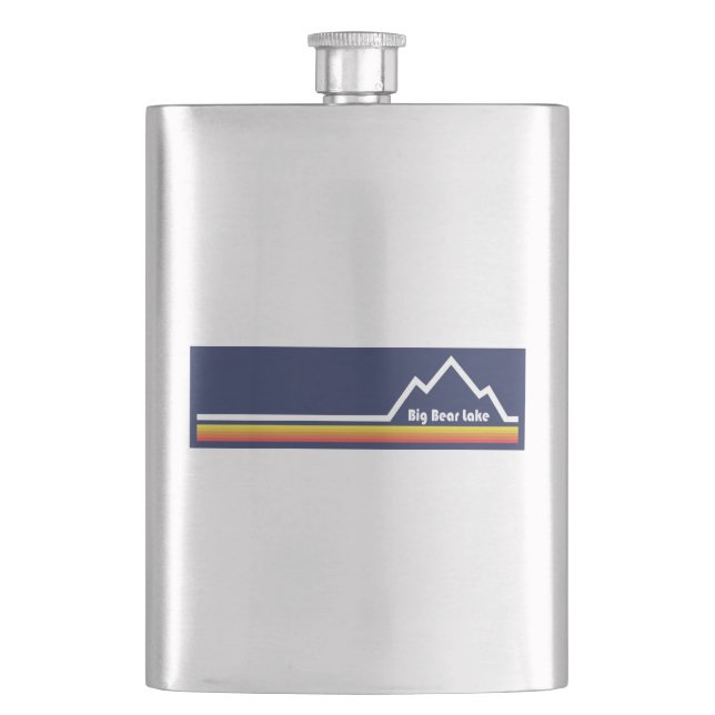 Big Bear Lake California Flask (Front)