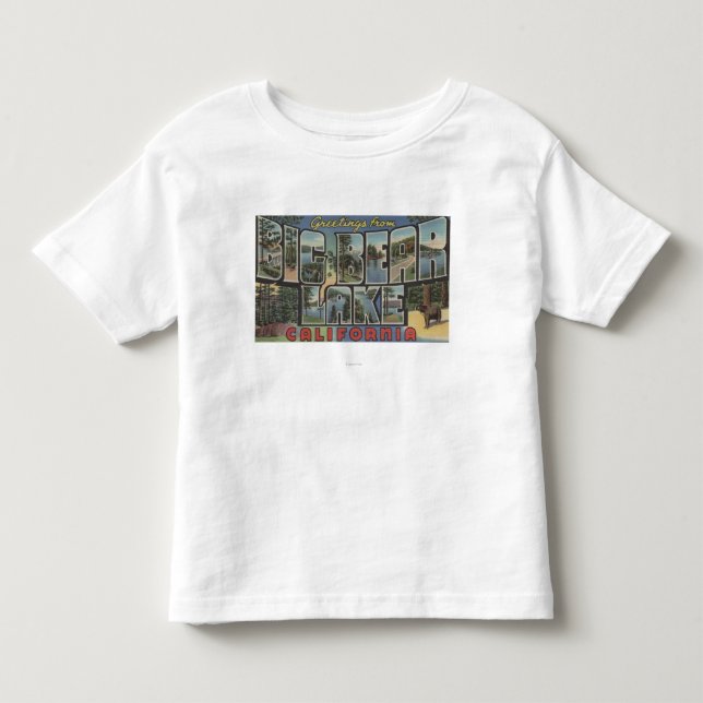 Big Bear Lake, California - Large Letter Scenes 2 Toddler T-shirt (Front)