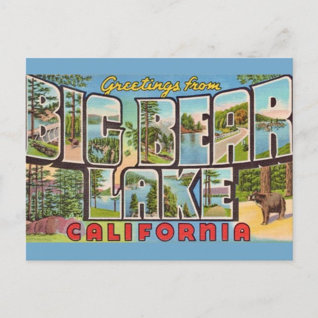 Big Bear Lake California Postcard (Front)