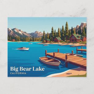 Big Bear Lake California Postcard