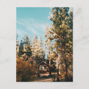 Big Bear Lake - California Rustic Cabin Holiday Postcard