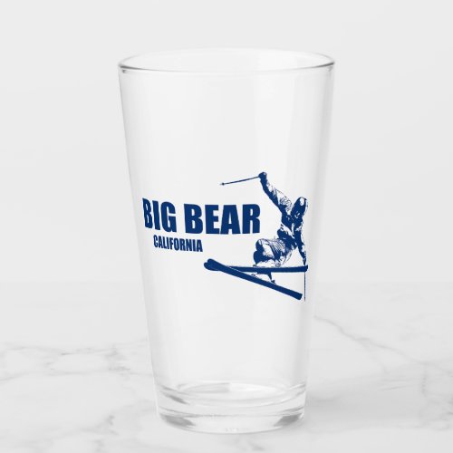 Big Bear Mountain Resort California Skier Glass