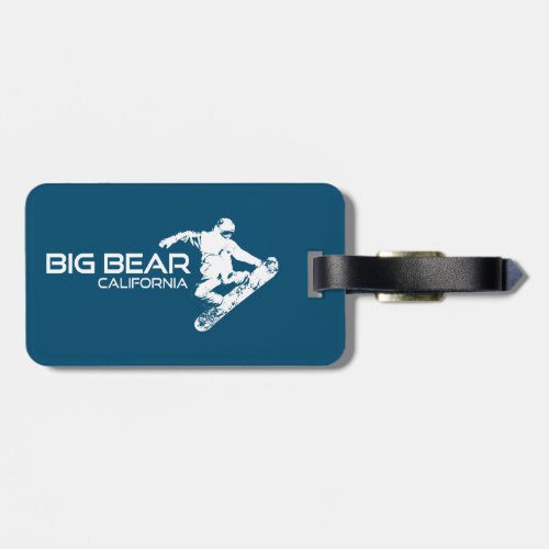 Big Bear Mountain Resort California Snowboarder Luggage Tag