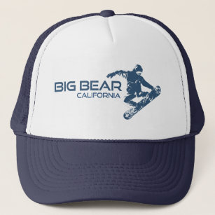 Big Bear Mountain Resort California Snowboarder Trucker Hat