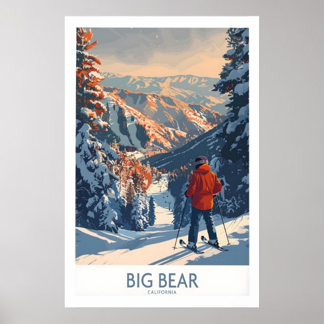 Big Bear Ski Print - California 1 (Front)