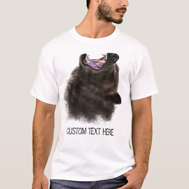 Big Bear T-Shirt - Custom Text (Front)