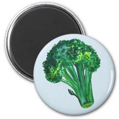 Big Beautiful Broccoli Blue Magnet