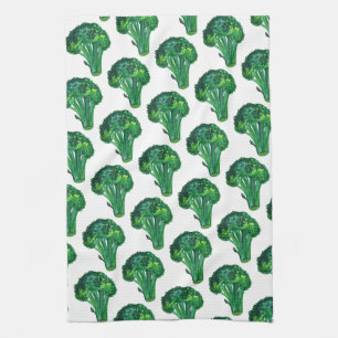 Big beautiful broccoli eat your veggies kitchen towel