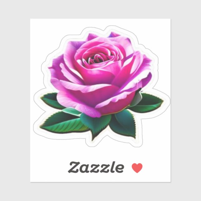 Big Beautiful Pink Roses Rose #1 Sticker (Sheet)