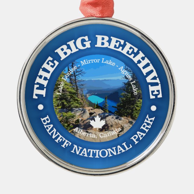 Big Beehive Hike (rd) Metal Ornament (Front)