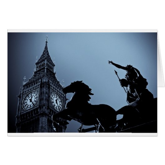 Big Ben and Boudica Statue Cards (Front Horizontal)