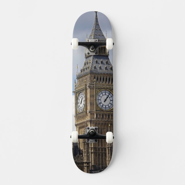 Big Ben and Houses of Parliament, London, Skateboard Deck (Front)