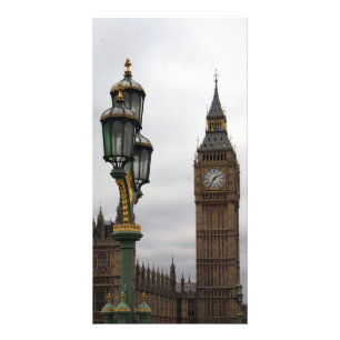 Big Ben and Lamp Perspective Card
