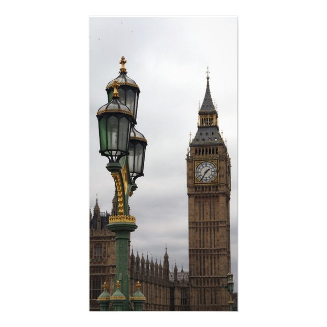 Big Ben and Lamp Perspective Card (Front)