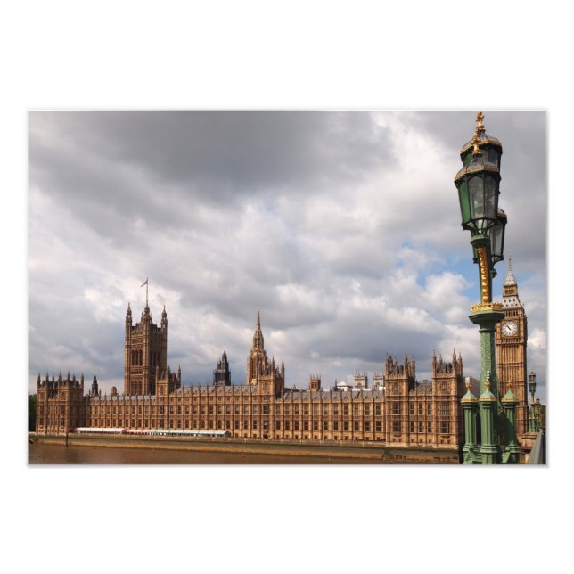Big Ben and Parliament in London photo print (Front)