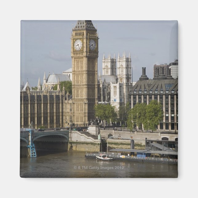 Big Ben and Thames River Magnet (Front)