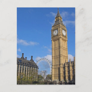 Big Ben and the London Eye Postcard