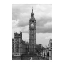 Big Ben Black and White Acrylic Wall Art