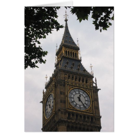 big ben clock cards (Front)