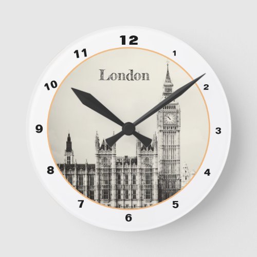 Big Ben Clock  London Westminster vintage UK