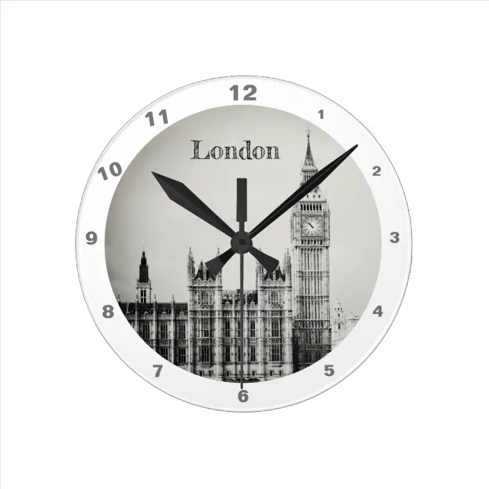 London Landmark Big Ben Westminster Wall Clock 