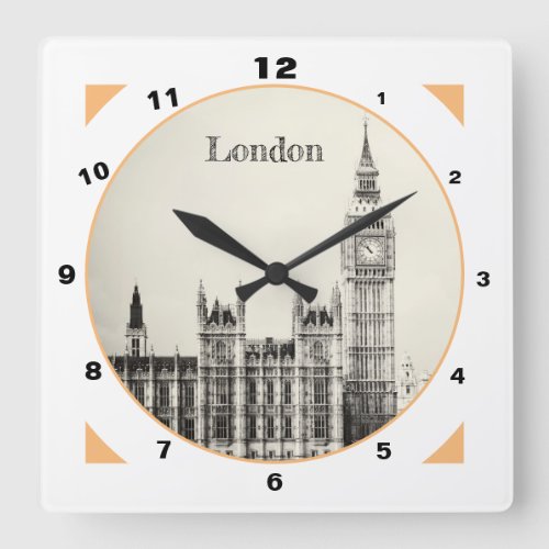 Big Ben Clock  London Westminster vintage UK