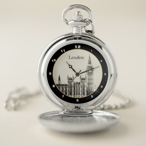 Big Ben Clock  London Westminster vintage UK Pocket Watch