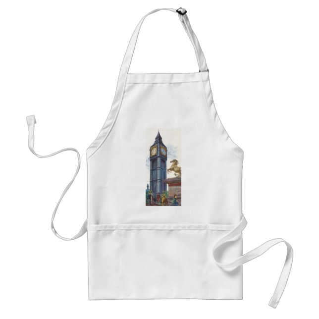 Big Ben Clock Tower at the Palace of Westminster Adult Apron (Front)