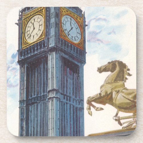 Big Ben Clock Tower at the Palace of Westminster Beverage Coaster