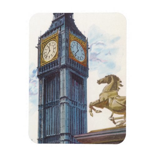 Big Ben Clock Tower at the Palace of Westminster Magnet