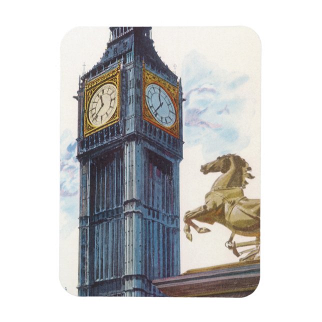 Big Ben Clock Tower at the Palace of Westminster Magnet (Vertical)