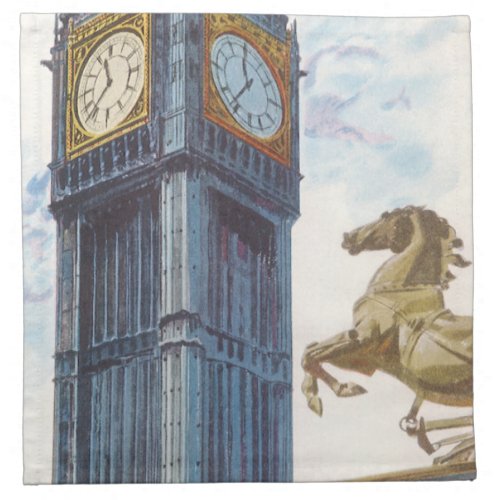 Big Ben Clock Tower at the Palace of Westminster Napkin