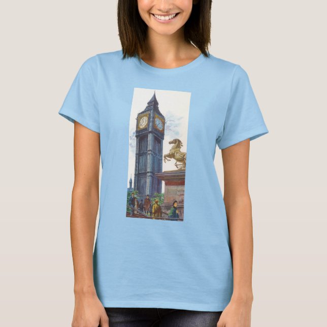 Big Ben Clock Tower at the Palace of Westminster T-Shirt (Front)