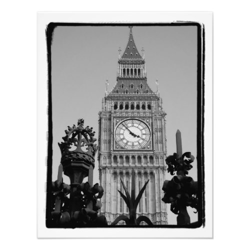 Big Ben Clock Tower at Westminster Palace Photo Print