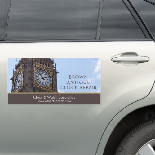 Big Ben Clock Tower Horologist Car Magnet