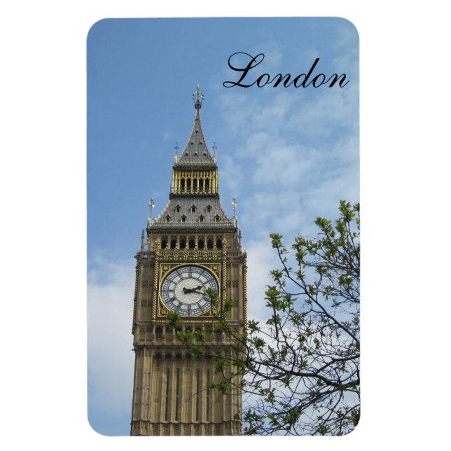 Big Ben Clock Tower London England Magnet (Vertical)