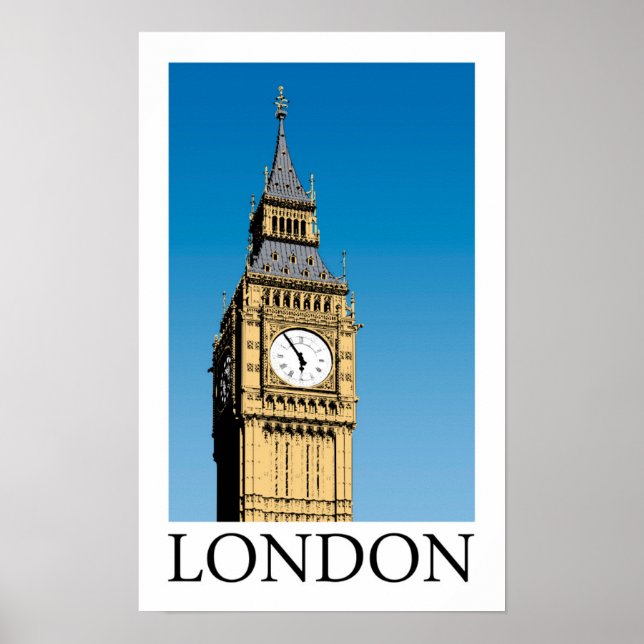 Big Ben Clock Tower Poster (Front)
