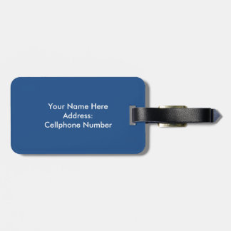 Big Ben Custom name and Address Luggage Tag