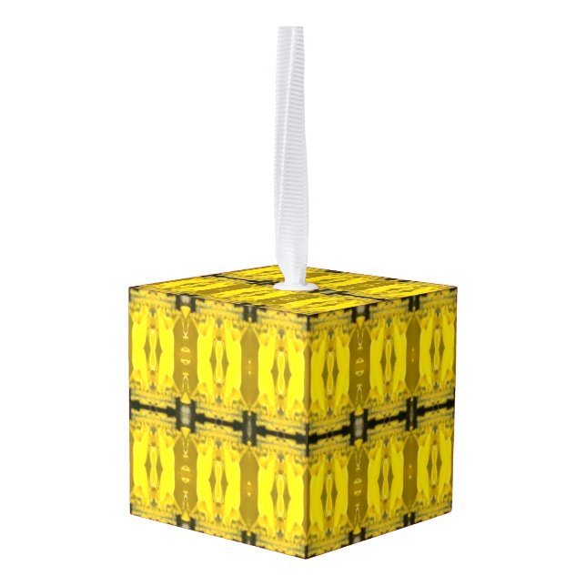 Big Ben Decorative Cube Ornament (Back Angled)