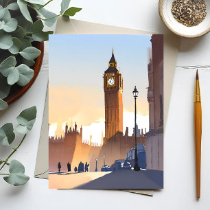 Big Ben Elizabeth Tower London England UK Postcard