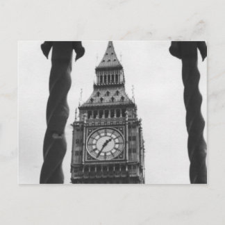 Big Ben in Black & White Postcard
