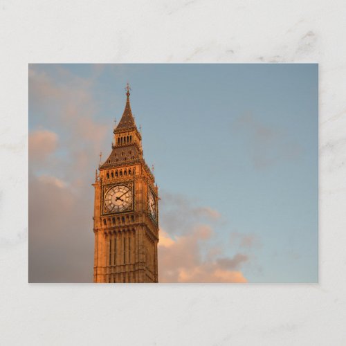 Big Ben in London postcard