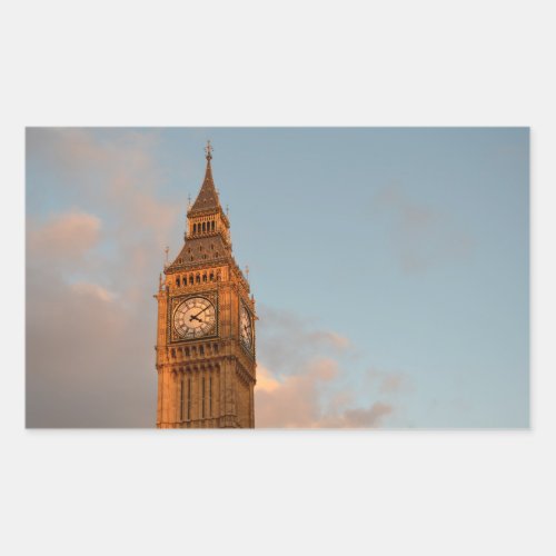 Big Ben in London rectangular photo sticker