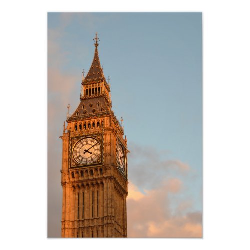 Big Ben in London vertical photo print