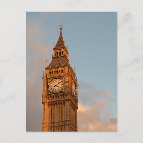 Big Ben in London vertical postcard